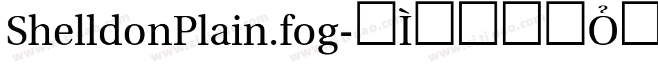 ShelldonPlain.fog字体转换