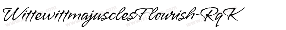 WittewittmajusclesFlourish-RqKE字体转换
