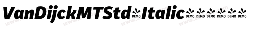 VanDijckMTStd-Italic字体转换