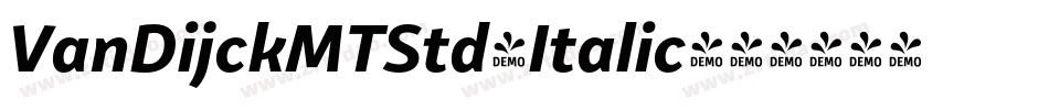 VanDijckMTStd-Italic字体转换