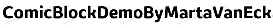 ComicBlockDemoByMartaVanEck-MmYJ字体转换