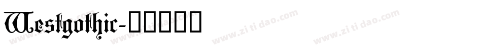 Westgothic字体转换