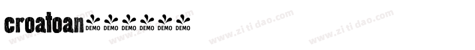 croatoan字体转换