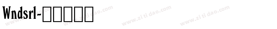 Wndsrl字体转换