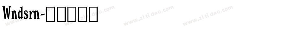 Wndsrn字体转换