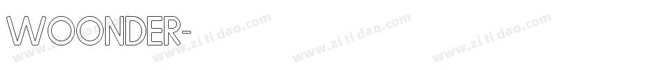 WOONDER字体转换