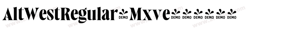 AltWestRegular-Mxve字体转换
