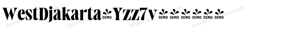 WestDjakarta-Yzz7v字体转换