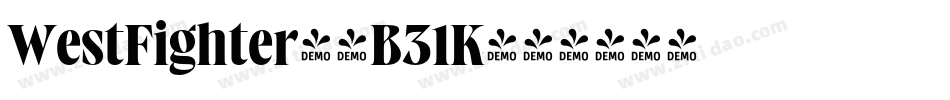 WestFighter-4B31K字体转换