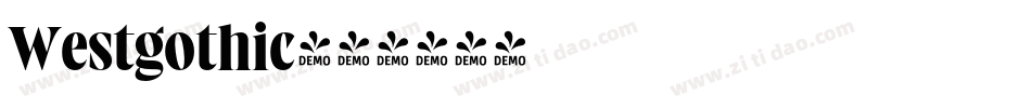 Westgothic字体转换