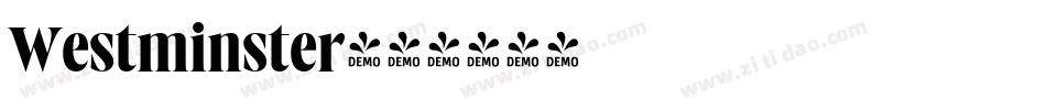 Westminster字体转换