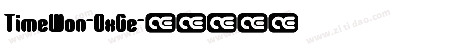 TimeWon-OxGe字体转换