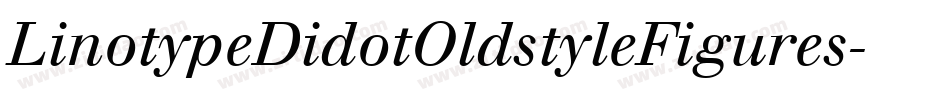 LinotypeDidotOldstyleFigures字体转换