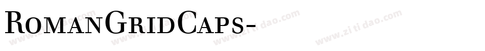 RomanGridCaps字体转换