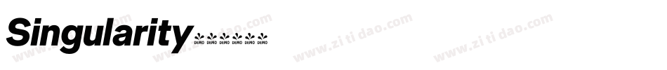 Singularity字体转换