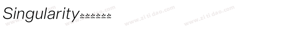 Singularity字体转换