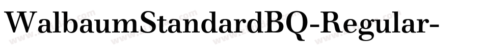 WalbaumStandardBQ-Regular字体转换