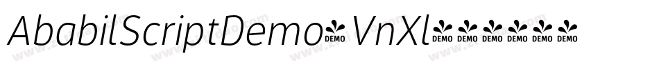 AbabilScriptDemo-VnXl字体转换