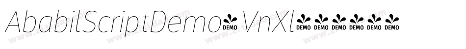 AbabilScriptDemo-VnXl字体转换