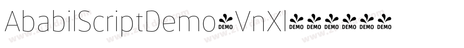 AbabilScriptDemo-VnXl字体转换