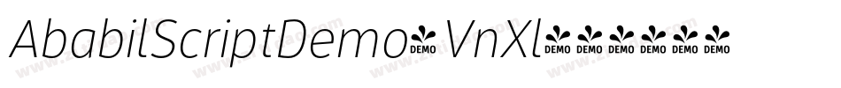 AbabilScriptDemo-VnXl字体转换
