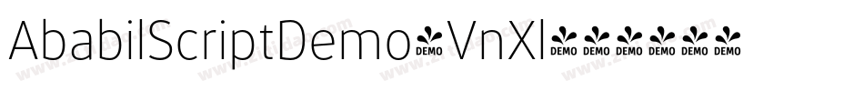 AbabilScriptDemo-VnXl字体转换