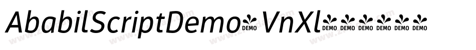 AbabilScriptDemo-VnXl字体转换
