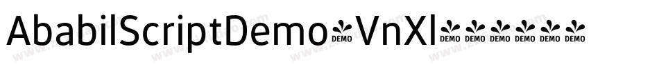 AbabilScriptDemo-VnXl字体转换