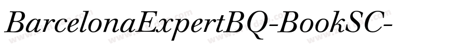 BarcelonaExpertBQ-BookSC字体转换