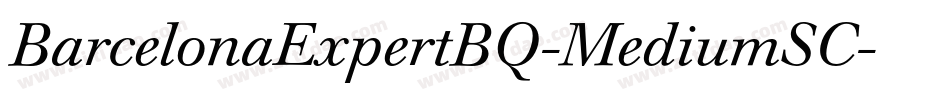 BarcelonaExpertBQ-MediumSC字体转换