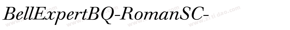 BellExpertBQ-RomanSC字体转换