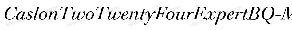 CaslonTwoTwentyFourExpertBQ-Medium字体转换