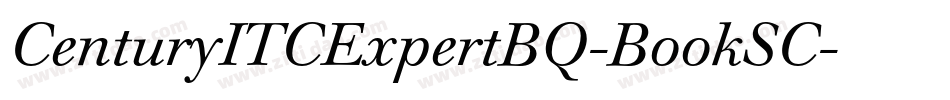 CenturyITCExpertBQ-BookSC字体转换