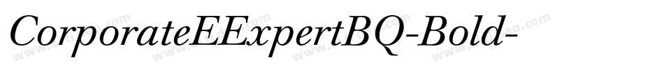 CorporateEExpertBQ-Bold字体转换