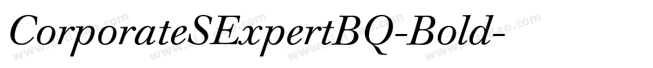 CorporateSExpertBQ-Bold字体转换