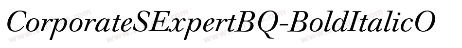 CorporateSExpertBQ-BoldItalicOsF字体转换