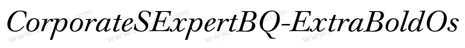 CorporateSExpertBQ-ExtraBoldOsF字体转换