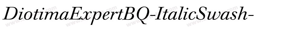 DiotimaExpertBQ-ItalicSwash字体转换