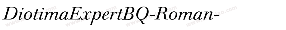 DiotimaExpertBQ-Roman字体转换