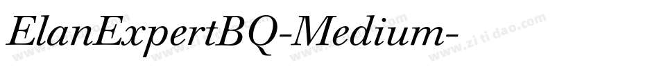 ElanExpertBQ-Medium字体转换