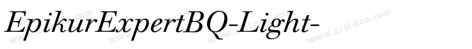 EpikurExpertBQ-Light字体转换