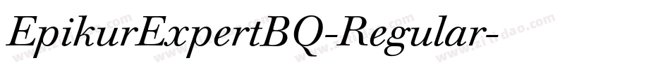 EpikurExpertBQ-Regular字体转换