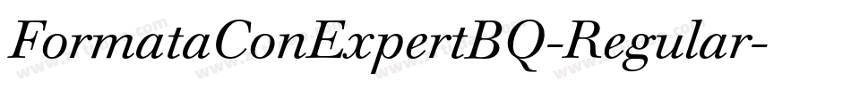 FormataConExpertBQ-Regular字体转换