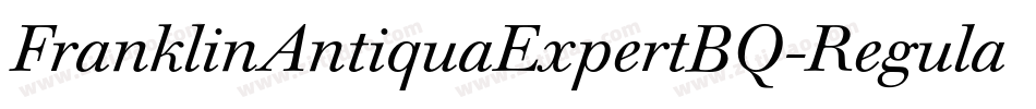 FranklinAntiquaExpertBQ-RegularSC字体转换