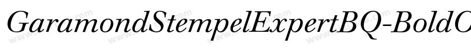 GaramondStempelExpertBQ-BoldOsF字体转换