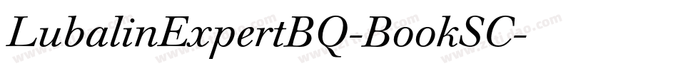 LubalinExpertBQ-BookSC字体转换