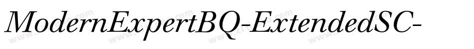 ModernExpertBQ-ExtendedSC字体转换