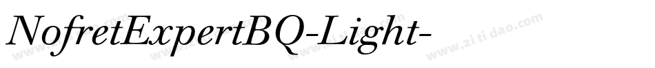 NofretExpertBQ-Light字体转换