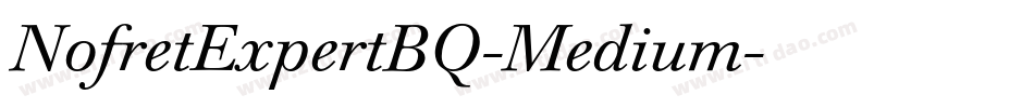 NofretExpertBQ-Medium字体转换