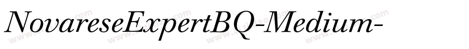 NovareseExpertBQ-Medium字体转换